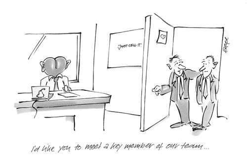 Cartoon: The Butt (medium) by helmutk tagged business