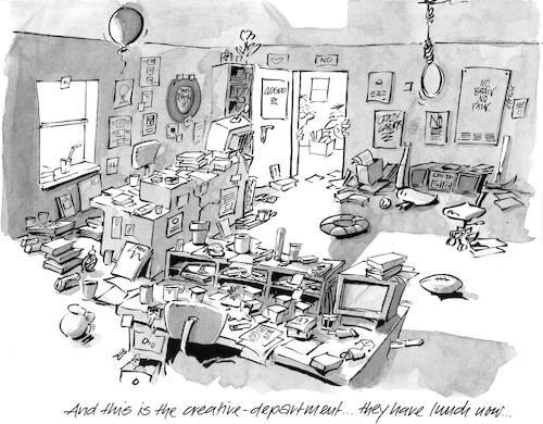 Cartoon: The Creative Department (medium) by helmutk tagged business