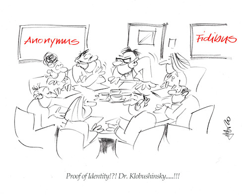Cartoon: The new Identity (medium) by helmutk tagged business