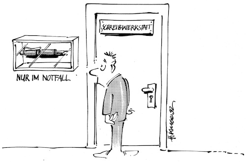 Cartoon: Writing Tools (medium) by helmutk tagged culture