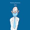 Cartoon: Business Mask (small) by helmutk tagged business