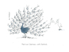 Cartoon: Chairbird (small) by helmutk tagged business