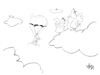 Cartoon: Going Down (small) by helmutk tagged purgatory