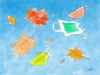Cartoon: November Leaves (small) by helmutk tagged nature