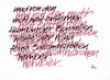 Cartoon: Pubic Hair (small) by helmutk tagged calligraphy