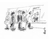 Cartoon: Robbing Queue (small) by helmutk tagged finance