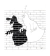 Cartoon: Shadow Smile (small) by helmutk tagged culture