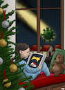 Cartoon: Another Covid Christmas (small) by Tjeerd Royaards tagged xmas,christmas,corona,pandemic,omicron