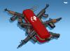 Cartoon: Army knife (small) by Tjeerd Royaards tagged violence,war,army,guns