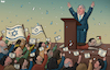 Cartoon: Elections in Israel (small) by Tjeerd Royaards tagged netanyahu,israel,elections,democracy,palestine,gaza