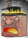 Cartoon: Erdogan and satire (small) by Tjeerd Royaards tagged erdogan,turkey,insult,joke,cartoon,satire,mad,angry