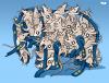 Cartoon: European elections II (small) by Tjeerd Royaards tagged eu,europe,european,union,elections,parliament,democracy