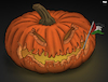 Cartoon: Gaza Halloween (small) by Tjeerd Royaards tagged halloween,gaza,palestine,israel,conflict,war,pumpkin