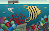 Cartoon: Great Barrier Reef (small) by Tjeerd Royaards tagged ocean,plastic,climate,great,barrier,reef,australia