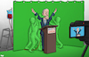 Cartoon: Green screen (small) by Tjeerd Royaards tagged joe,biden,usa,democracy,elections,old,age,president