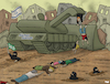 Cartoon: Hunting Hamas (small) by Tjeerd Royaards tagged gaza,israel,hamas,palestine,netanyahu