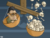 Cartoon: ICC investigates North Korea (small) by Tjeerd Royaards tagged kim jong il icc the hague north korea pyongyang war dictator