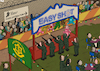 Cartoon: IDF fun fair (small) by Tjeerd Royaards tagged gaza,idf,ghf,hunger,famine,shooting