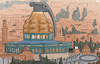 Cartoon: Jerusalem (small) by Tjeerd Royaards tagged israel,palestine,jerusalem,temple,mount,violence