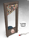 Cartoon: Lukashenko (small) by Tjeerd Royaards tagged lukashenko,belarus,democracy,dicator,protests,russia