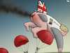 Cartoon: Mayday mayday (small) by Tjeerd Royaards tagged boris,johnson,uk,great,britain,politics,resignation,ministers