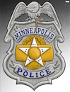 Cartoon: Minneapolis Police (small) by Tjeerd Royaards tagged usa,minneapolis,racism,police,george,floyd
