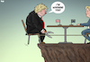 Cartoon: No deal Brexit looming (small) by Tjeerd Royaards tagged brexit,uk,boris,johnson,eu,europe