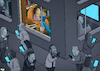 Cartoon: Reading (small) by Tjeerd Royaards tagged reading,books,smartphone,screens