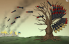 Cartoon: Russian autumn (small) by Tjeerd Royaards tagged russia,putin,missiles,rockets,war,invasion,ukraine