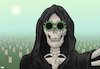 Cartoon: Selfie (small) by Tjeerd Royaards tagged corona,pandemic,death,toll,victims