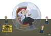Cartoon: Sepp Blatter (small) by Tjeerd Royaards tagged blatter,fifa,corruption,president,election,win,immune,football,soccer