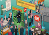 Cartoon: Solutions for migration (small) by Tjeerd Royaards tagged migration,migrants,refugees,asylum,policy,borders