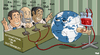Cartoon: Talking about sustainability (small) by Tjeerd Royaards tagged sustainability,environment,convention,nature,talking,action,protection,summit,conference