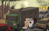 Cartoon: The end is here (small) by Tjeerd Royaards tagged climate,emergency,sos,science,scientists,earth