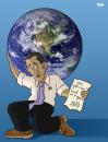 Cartoon: Tough job (small) by Tjeerd Royaards tagged barack,obama,president,atlas,job,economy,financial,crisis,america,united,states