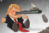 Cartoon: Trump and Fauci (small) by Tjeerd Royaards tagged trump,corona,fake,news,conspiracy,usa,victims
