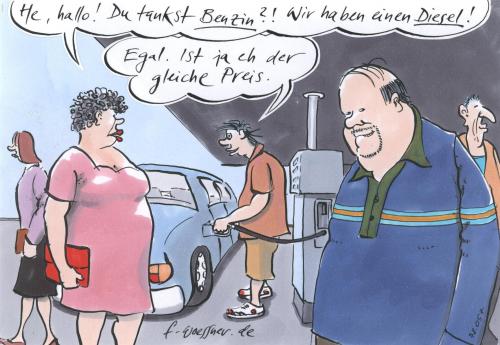 Cartoon: 78.057.diesel (medium) by woessner tagged benzin,diesel,energie,preis,tankstelle,technik,benzin,diesel,energie,sprit,preis,preise,tankstelle,tanken,auto,gleich,wissen,technik,energiekrise,hybridmotor,hybridauto,öl,ölpreis,ölkrise,ölknappheit,opec,rohstoff,rohstoffmangel,erdöl,ökosprit,ökodiesel,benzinpreis,spritpreis,tanker,überflussgesellschaft,konsumgesellschaft,konsumverzicht