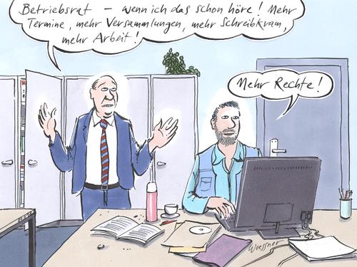 Cartoon: Betriebsrat Rechte Pflichten (medium) by woessner tagged betriebsrat,arbeitgeber,arbeitnehmer,angestellter,chef,direktor,gewerkschaft,recht,mehrbelastung,betriebsratsverseucht,betriebsrat,arbeitgeber,arbeitnehmer,angestellter,direktor,recht,mehrbelastung,betriebsratsverseucht,job,arbeit,firma,unternehmen