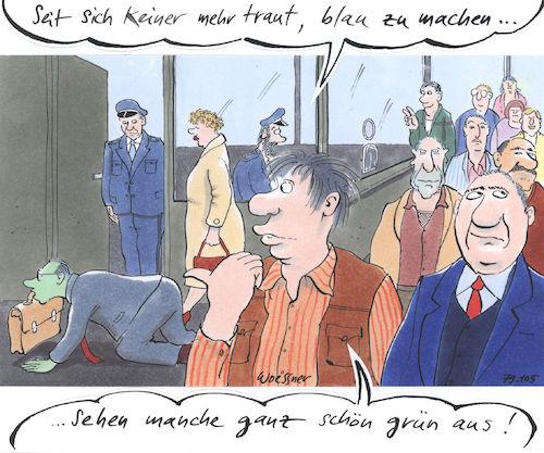 Cartoon: blau machen (medium) by woessner tagged woessner,karikaturen,cartoons,krank,feiern,krankheit,psychisch,seelisch,körperlich,druck,betriebsrat,blau,machen,arbeitsplatz,stress,gesundheit,kündigung,arbeit,gewerkschaft,belastung,überlastung,arbeitsbedingungen,arbeitsrecht,arbeitsschutz,ausbeutung,woessner,karikaturen,cartoons,krank,feiern,krankheit,psychisch,seelisch,körperlich,druck,betriebsrat,blau,machen,arbeitsplatz,stress,gesundheit,kündigung,arbeit,gewerkschaft,belastung,überlastung,arbeitsbedingungen,arbeitsrecht,arbeitsschutz,ausbeutung