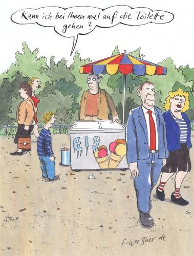 Cartoon: eisverkäufer toilette (medium) by woessner tagged eis,verkäufer,toilette,kind,essen,freizeit,geschäft,eis,verkäufer,toilette,kind,essen,freizeit,geschäft,eltern,familie,ferien,sonntag