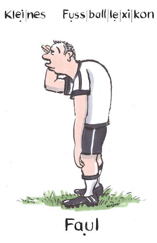 Cartoon: Faul (medium) by woessner tagged freimut,woessner,karikaturen,cartoons,sprache,fussballsprache,sport,ballsport,faul,kleines,fussball,lexikon,unsportlichkeit,begriffe,aus,der,fussballwelt,freimut,woessner,karikaturen,cartoons,sprache,fussballsprache,sport,ballsport,faul,kleines,fussball,lexikon,unsportlichkeit,begriffe,aus,der,fussballwelt