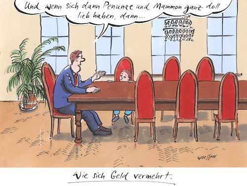 Cartoon: Geldvermehrung (medium) by woessner tagged woessner,karikaturen,cartoons,bankenkrise,wertschöpfung,zinsen,zinzeszinsen,gewinn,mehrwert,marxismus,enteignung,kapitalisten,macht,akkumulation,finanzkapitalismus,geldvermehrung,aufklärung,finanzindustrie,kapitalismus,banken,mammon,kapital,vermögen,reichtum,armut,aufklärungsgespräch,sexualkunde,sexuell,vater,sohn,familie,woessner,karikaturen,cartoons,bankenkrise,wertschöpfung,zinsen,zinzeszinsen,gewinn,mehrwert,marxismus,enteignung,kapitalisten,macht,akkumulation,finanzkapitalismus,geldvermehrung,aufklärung,finanzindustrie,kapitalismus,banken,mammon,kapital,vermögen,reichtum,armut,aufklärungsgespräch,sex,sexualkunde,sexuell,vater,sohn,familie