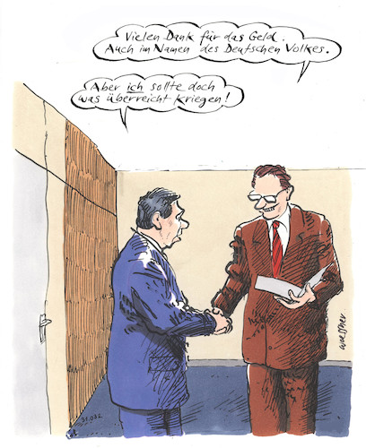 Cartoon: Im Namen des Volkes (medium) by woessner tagged woessner,karikaturen,cartoons,beratertätigkeit,politikberatung,spendenaffäre,transparenz,gesetzentwurf,legislative,beraterhonorare,im,namen,des,volkes,korruption,bestechung,vorteilsnahme,politik,politikerinnen,politische,kultur,korrupt,bestechlich,lobbyismus,beratung,lobbyisten,industrielobby,parteispenden,woessner,karikaturen,cartoons,beratertätigkeit,politikberatung,spendenaffäre,transparenz,gesetzentwurf,legislative,beraterhonorare,im,namen,des,volkes,korruption,bestechung,vorteilsnahme,politik,politikerinnen,politische,kultur,korrupt,bestechlich,lobbyismus,beratung,lobbyisten,industrielobby,parteispenden