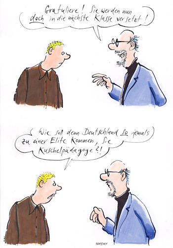 Cartoon: Kuschelpädagoge (medium) by woessner tagged woessner,karikaturen,cartoons,rechter,faschist,rechtsnational,nationalkonservativ,rechtskonservativ,elitedenken,elitär,widerspruch,deutschland,deutschnational,nationalistisch,nation,kuschelpädagoge,elite,schule,schüler,lehrer,versetzung,schulklasse,rechts,neonazi,pädagogik,pädagogisch,bildung,ausbildung,schulbildung,lehrerin,gratulation,gratulieren,woessner,karikaturen,cartoons,rechter,faschist,rechtsnational,nationalkonservativ,rechtskonservativ,elitedenken,elitär,widerspruch,deutschland,deutschnational,nationalistisch,nation,kuschelpädagoge,elite,schule,schüler,lehrer,versetzung,schulklasse,rechts,neonazi,pädagogik,pädagogisch,bildung,ausbildung,schulbildung,lehrerin,gratulation,gratulieren