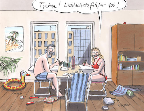 Cartoon: Lichtschutzfaktor (medium) by woessner tagged freimut,woessner,karikaturen,cartoons,camping,picknick,hauttyp,melanom,krebs,hautkrebs,pigmente,hautschutz,sonnenbrand,sonnenbad,bräunung,urlaubsbräune,wohnung,armut,einkommen,lichtschutzfaktor,balkonien,urlaub,ferien,freizeit,umwelt,ozonloch,sonnencreme,uv,strahlen,ozon,ozonschicht,sonne,sonnenschutz,sonnenmilch,sonnenstrahlung,licht,lichtschutz,haut,freimut,woessner,karikaturen,cartoons,camping,picknick,hauttyp,melanom,krebs,hautkrebs,pigmente,hautschutz,sonnenbrand,sonnenbad,bräunung,urlaubsbräune,wohnung,armut,einkommen,lichtschutzfaktor,balkonien,urlaub,ferien,freizeit,umwelt,ozonloch,sonnencreme,uv,strahlen,ozon,ozonschicht,sonne,sonnenschutz,sonnenmilch,sonnenstrahlung,licht,lichtschutz,haut