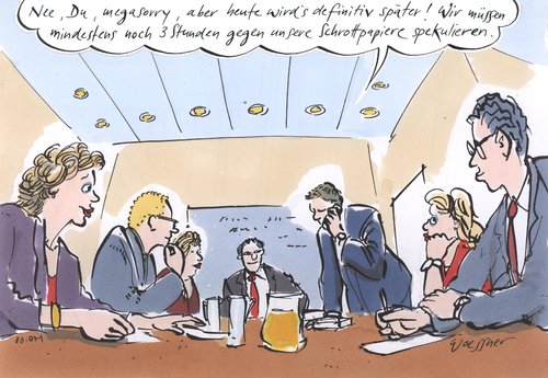 Cartoon: Megasorry (medium) by woessner tagged spekulation,spekulanten,schrottpapiere,finanzkrise,bank,geld,spekulation,spekulanten,schrottpapiere,finanzkrise,bank,geld,wirtschaftskrise