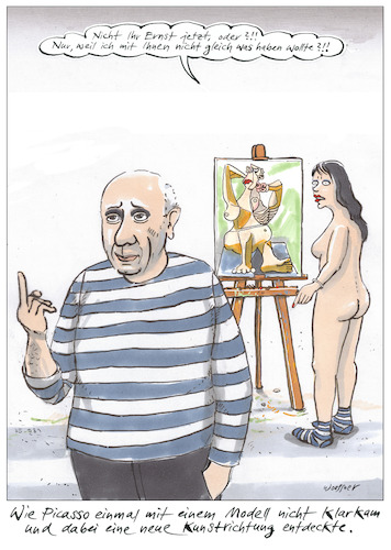 Cartoon: Picasso (medium) by woessner tagged cartoons,karikaturen,woessner,kunst,bildende,muse,ablehnung,rache,retourkutsche,widerstand,weltstar,malerfürst,museum,weltberühmt,picasso,kubismus,kunstrichtung,sexismus,me,too,atelier,modell,boheme,pablo,maler,malerei,kunstgeschichte,künstler,künstlertum,ernst,hässlichkeit,beziehung,model,erotik,aktmodell,cartoons,karikaturen,woessner,kunst,bildende,muse,ablehnung,rache,retourkutsche,widerstand,weltstar,malerfürst,museum,weltberühmt,picasso,kubismus,kunstrichtung,sexismus,me,too,atelier,modell,boheme,pablo,maler,malerei,kunstgeschichte,künstler,künstlertum,ernst,hässlichkeit,beziehung,model,erotik,aktmodell