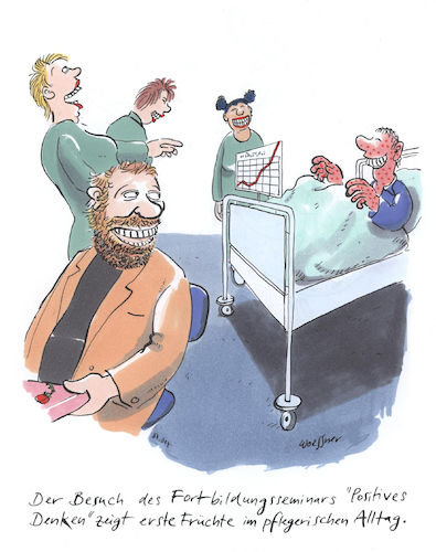 Cartoon: positives Denken (medium) by woessner tagged freimut,woessner,karikaturen,cartoons,krankenbett,krankenzimmer,krankenschwester,wochenendseminar,coaching,supervision,arbeit,arbeitsplatz,positives,denken,pflege,krankenhaus,krankenpflege,think,positive,autogenes,training,autosuggestion,medizin,krankheit,krankheitsverlauf,genesung,gesundung,gesundheit,freimut,woessner,karikaturen,cartoons,krankenbett,krankenzimmer,krankenschwester,wochenendseminar,coaching,supervision,arbeit,arbeitsplatz,positives,denken,pflege,krankenhaus,krankenpflege,think,positive,autogenes,training,autosuggestion,medizin,krankheit,krankheitsverlauf,genesung,gesundung,gesundheit