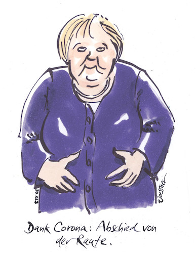 Cartoon: Raute (medium) by woessner tagged woessner,karikaturen,cartoons,hygienisch,desinfektion,seife,desinfektionsmittel,markenzeichen,angela,bundeskanzlerin,handhaltung,pose,posieren,posen,medizin,pharmazie,medikamente,abschied,von,der,raute,merkel,corona,hygiene,händeschütteln,vorsichtsmassnahme,virus,seuche,epidemie,pandemie,ansteckung,übertragung,krankheit,gesundheit,positiv,negativ,händewaschen