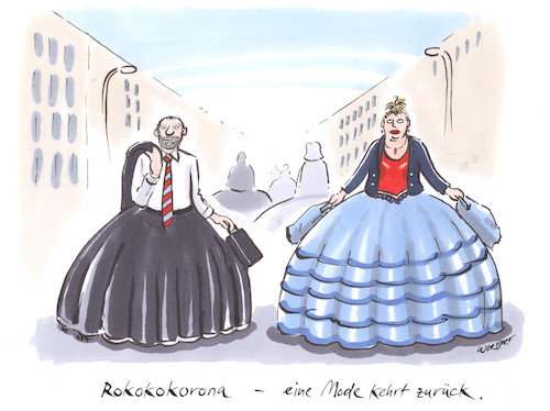 Cartoon: Rokokokorona (medium) by woessner tagged woessner,karikaturen,cartoons,soziale,isolation,quarantäne,isolierung,medizin,krankheit,krankheitsbekämpfung,eindämmung,einsamkeit,gefahr,einsam,distanz,distanziert,übertragungswege,infektion,virus,rokokokorona,korona,covid,pandemie,epidemie,abstand,abstandsregel,ansteckung,reifrock,mode,accessoire,rokoko,barock,epoche,stil,stilepoche,halten,ansteckungsgefahr,übertragung,krankheitserreger,woessner,karikaturen,cartoons,soziale,isolation,quarantäne,isolierung,medizin,krankheit,krankheitsbekämpfung,eindämmung,einsamkeit,gefahr,einsam,distanz,distanziert,übertragungswege,infektion,virus,rokokokorona,korona,covid,pandemie,epidemie,abstand,abstandsregel,ansteckung,reifrock,mode,accessoire,rokoko,barock,epoche,stil,stilepoche,halten,ansteckungsgefahr,übertragung,krankheitserreger